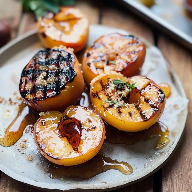 Amazing Grilled Peaches with Honey and Cinnamon Delight