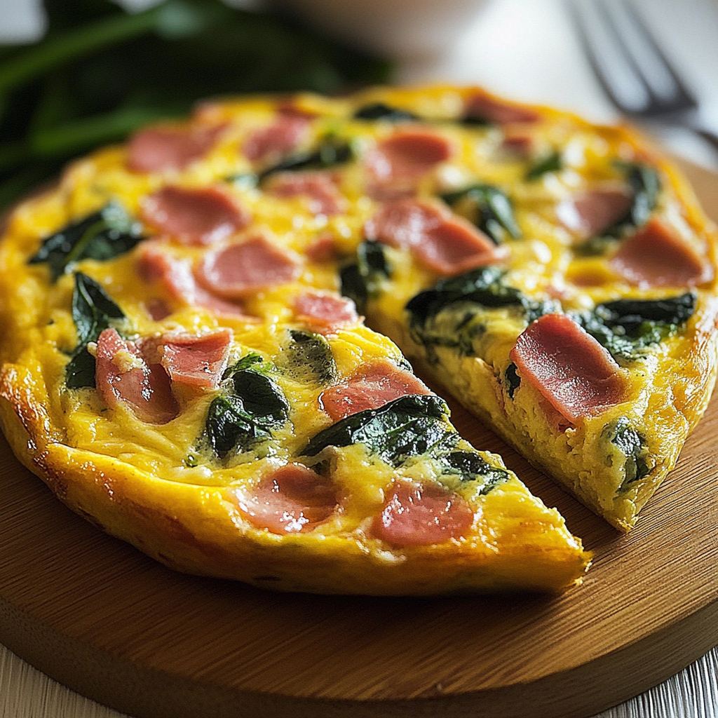 Ham and Spinach Frittata