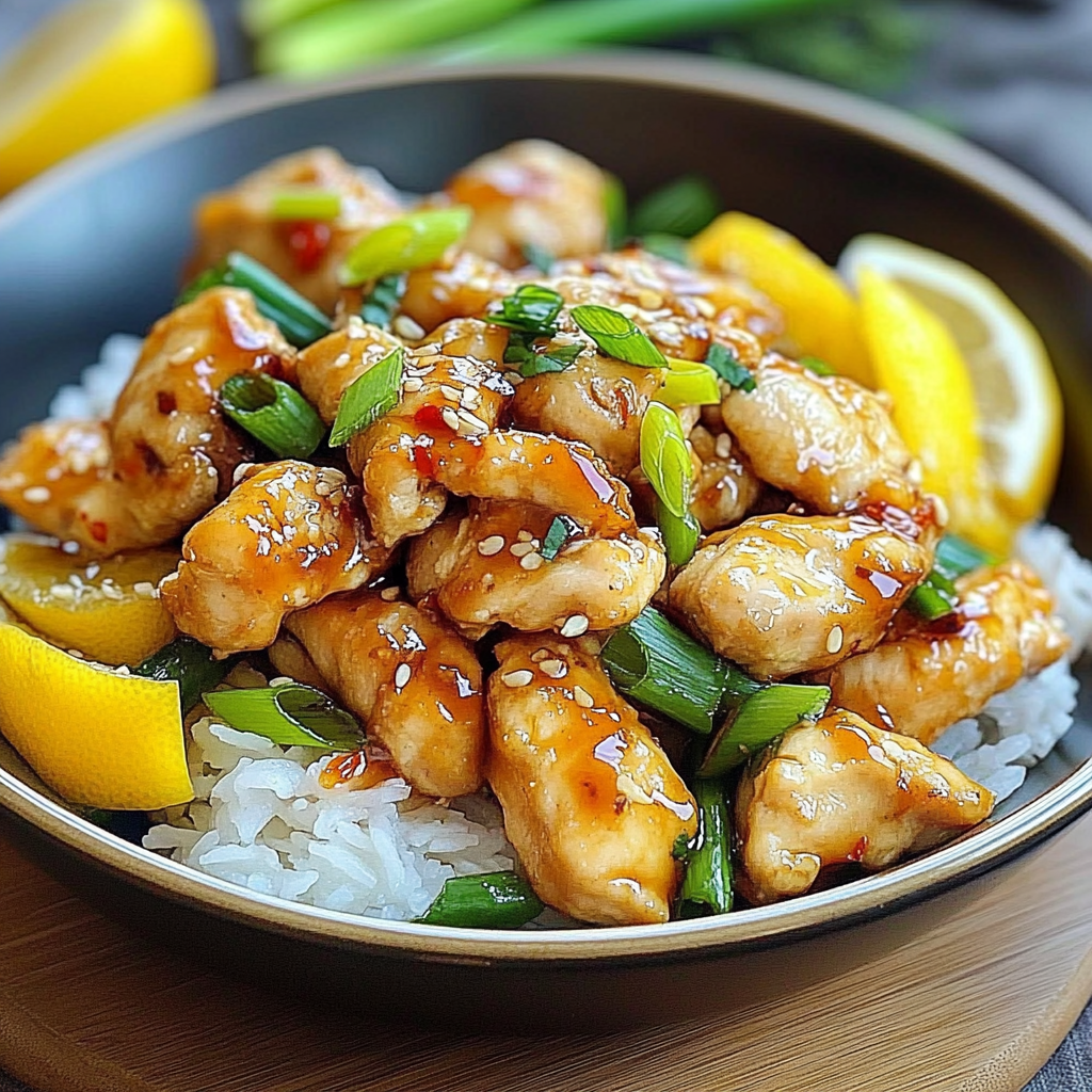 Healthy Chinese Lemon Chicken