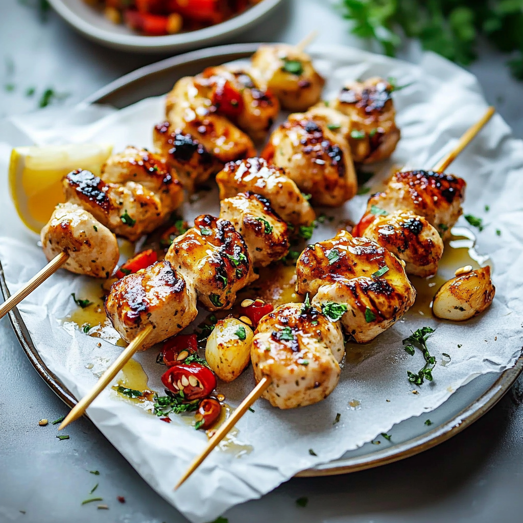 Amazing Honey Garlic Chicken Skewers for Delicious Grilling