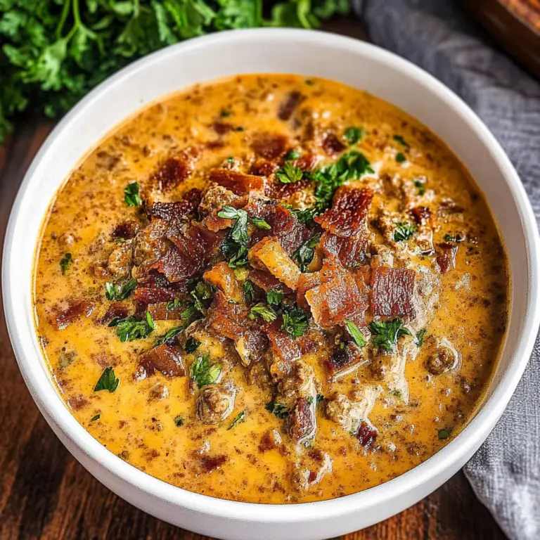 Amazing Keto Bacon Cheeseburger Soup for Comforting Flavor