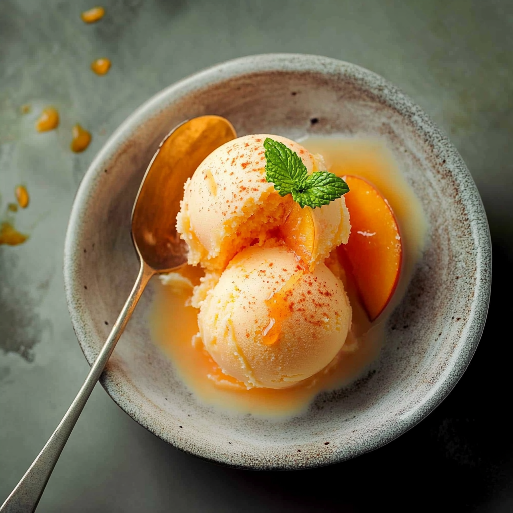 Perfect Peach Sorbet