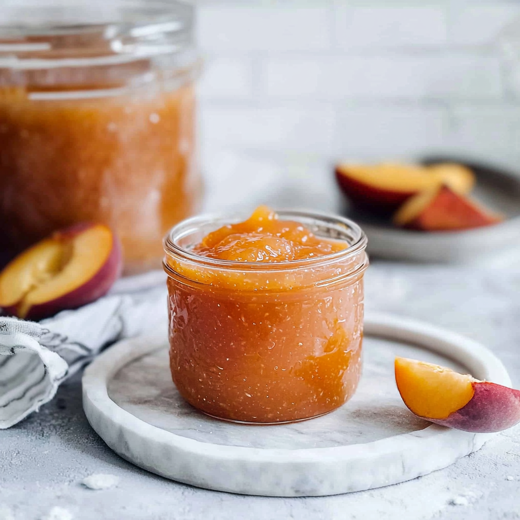 Quick Peach Jam Recipe without Pectin