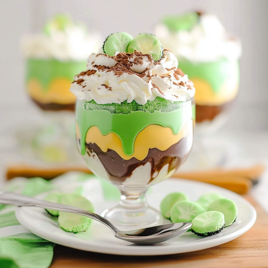 Shamrock Shake Pudding Cups