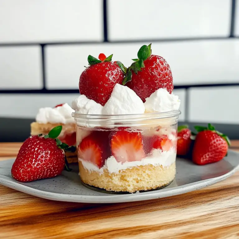 Amazing Strawberry Shortcake with Whipped Cream Delight