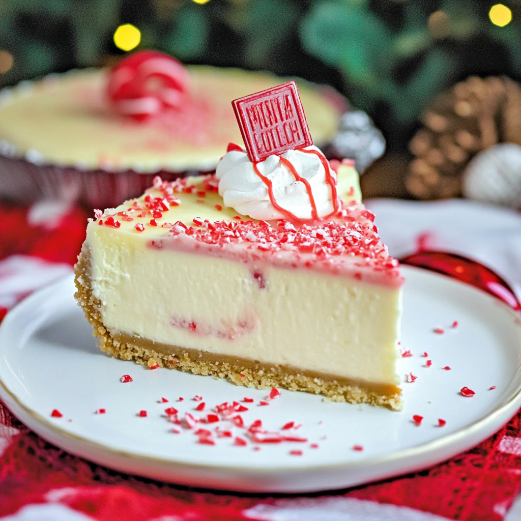 Amazing White Chocolate Peppermint Cheesecake Mousse Pie Delight
