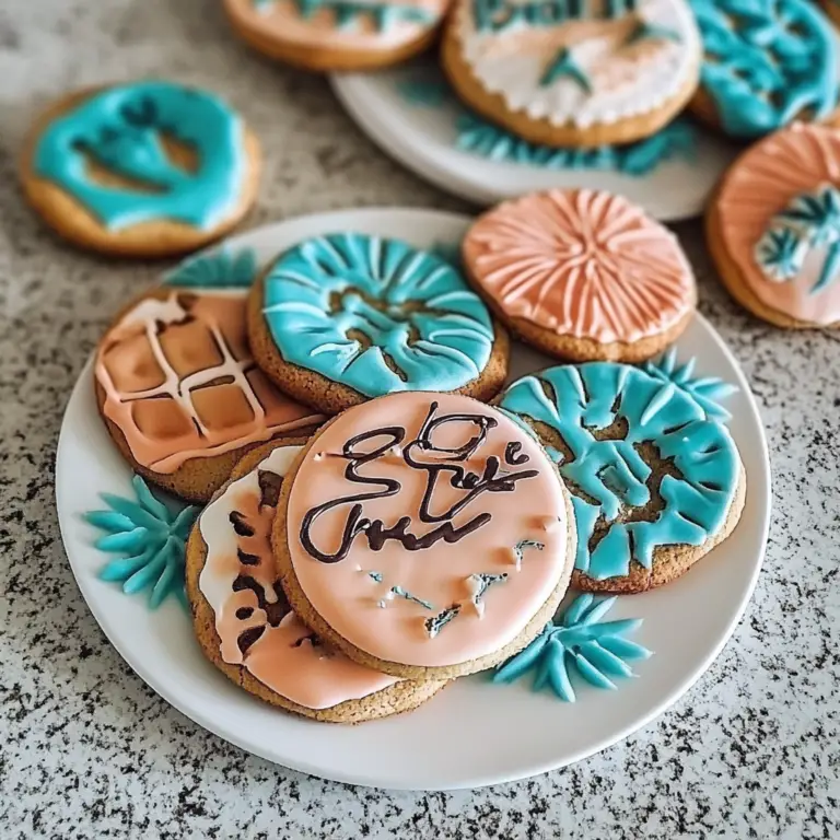 Amazing Beach Cookies Decorated with Sunny Summer Vibes
