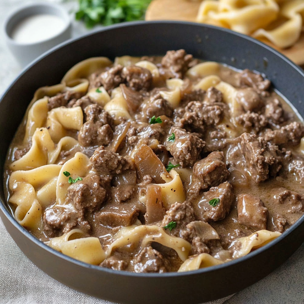Amazing Beef Stroganoff with Ground Beef for Comforting Meals