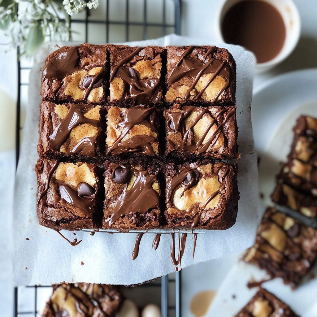 Amazing Chocolate Chip Brownies with Gooey Centers and Crispy Edges