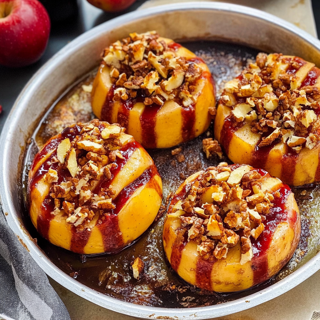 cozy baked apples with warm spices and crunch