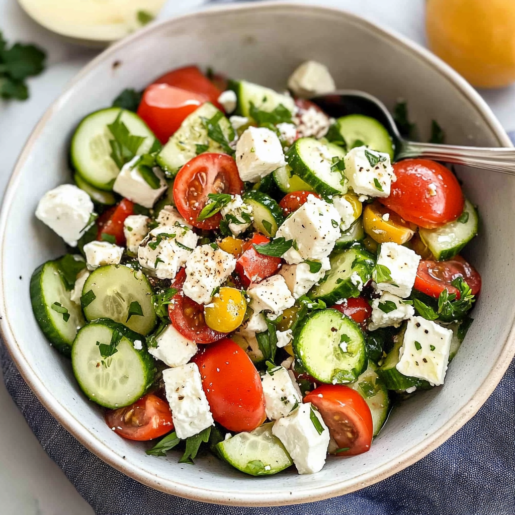 Amazing Cucumber Feta Salad for a Delicious Summer Treat
