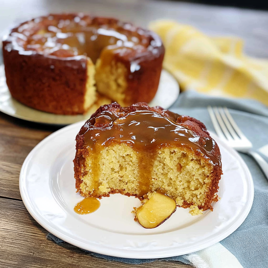 easy apple cake using box mix, made irresistible