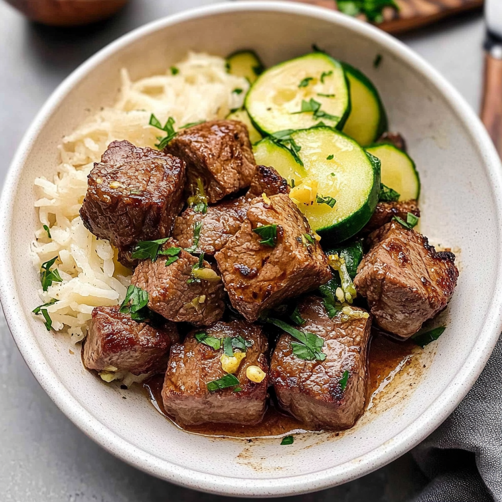 garlic butter steak bites