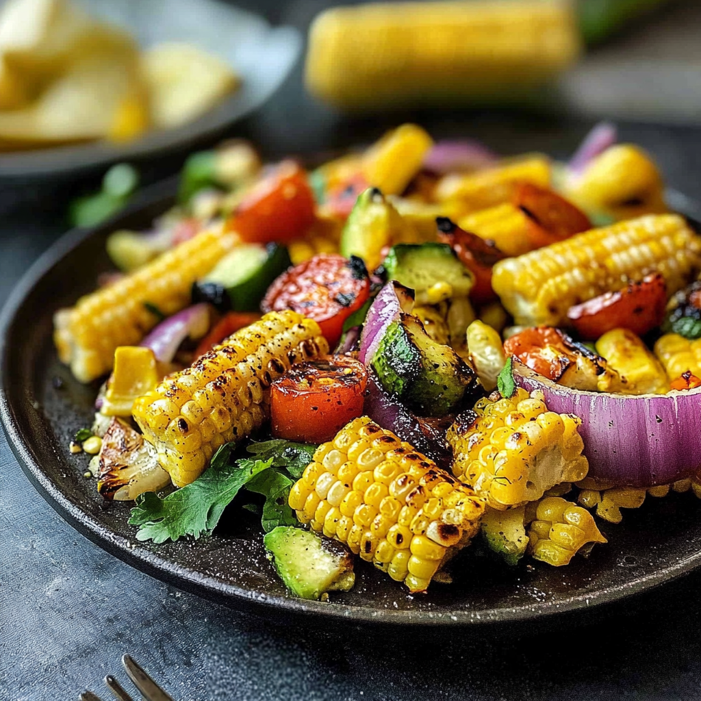 grilled corn salad with smoky flavor and fresh crunch