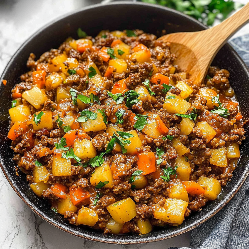 ground beef and potatoes