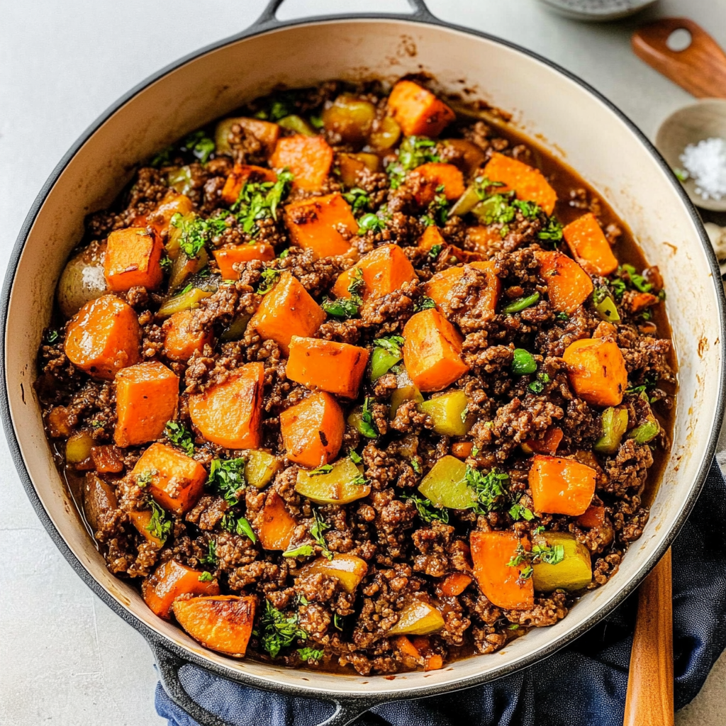 ground beef and sweet potato recipes