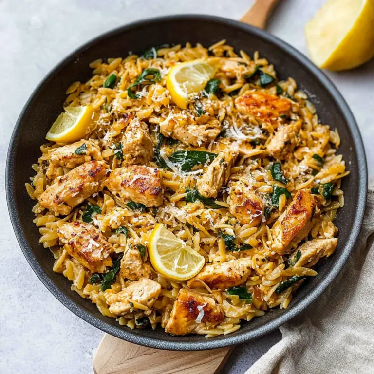 Amazing Lemon Chicken Orzo for a Delicious Dinner Delight