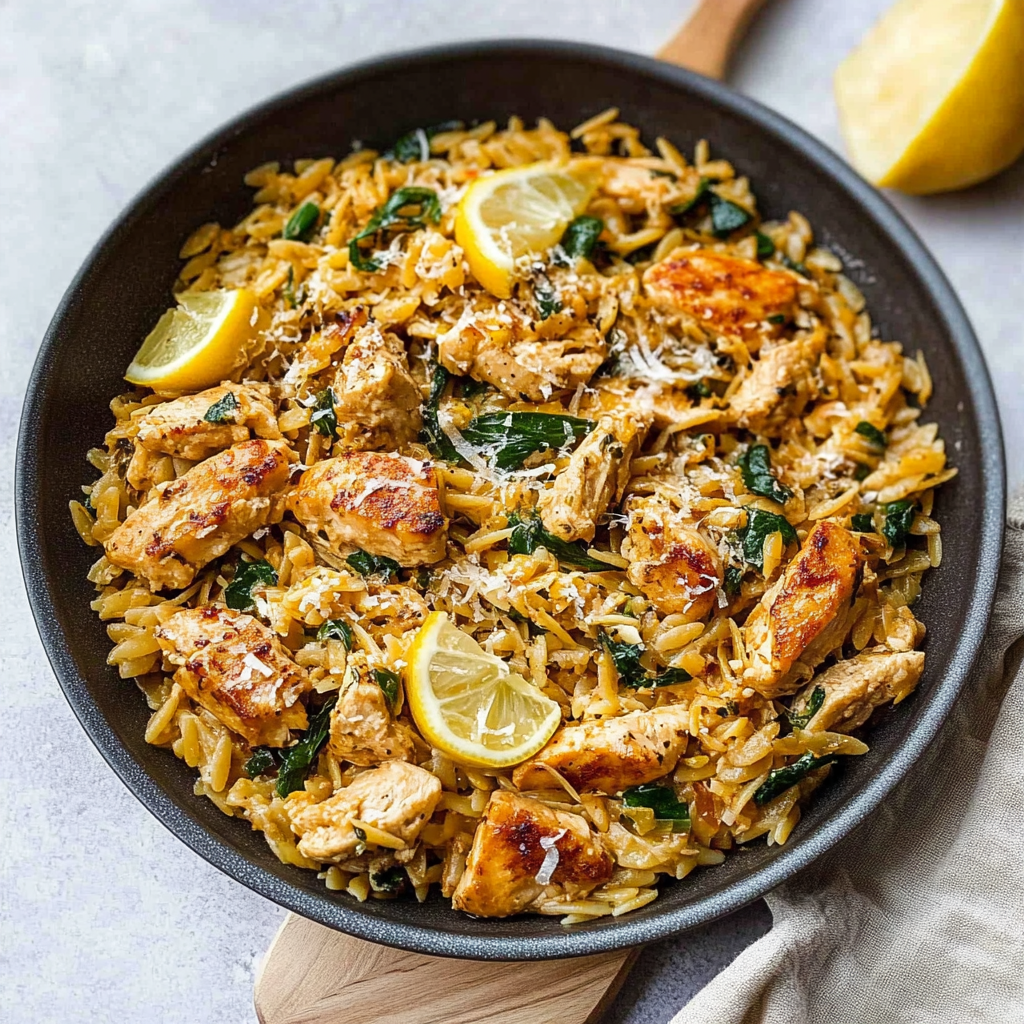 Amazing Lemon Chicken Orzo for a Delicious Dinner Delight