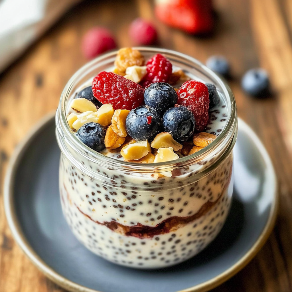 overnight oats with chia seeds