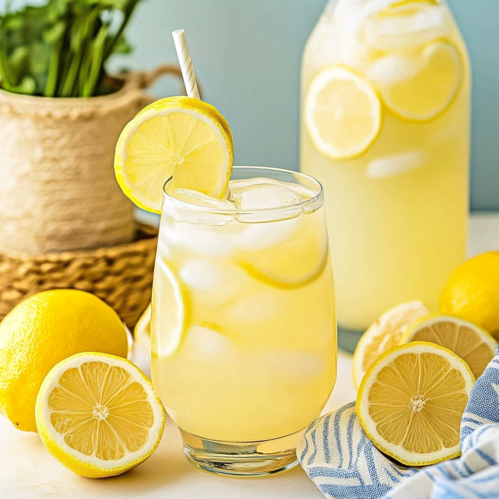 refreshing homemade lemonade with a citrusy kick
