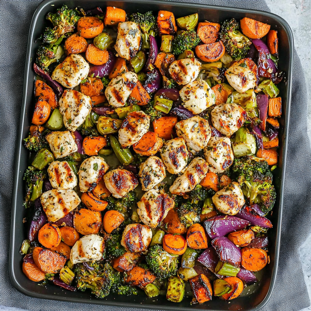 sheet pan chicken and veggies