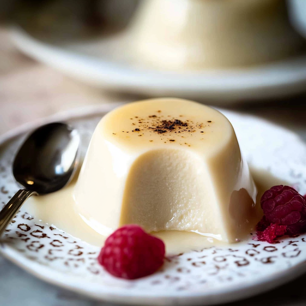 silky panna cotta with a touch of elegance