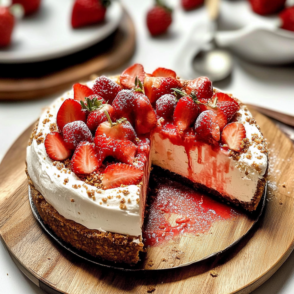 strawberry shortcake cheesecake
