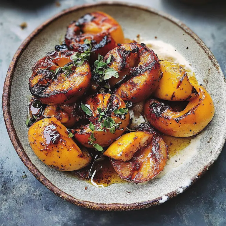 Amazing Sweet and Caramelized Grilled Peaches Delight