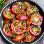 Amazing Tangy Marinated Tomatoes Bursting with Flavor