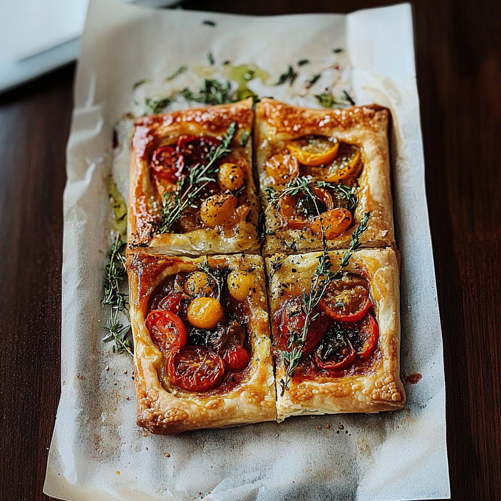 Amazing Tomato Tart with Buttery Crust and Herby Flavor Burst