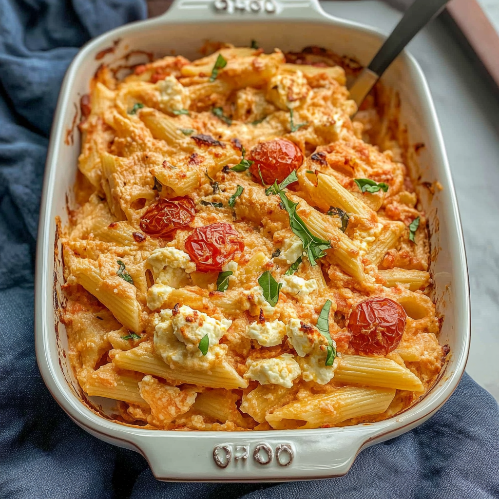 Amazing Viral Baked Feta Pasta with Rich, Tangy Sauce