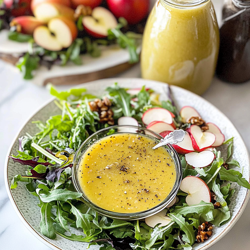 Apple Cider Vinaigrette Fall Salad Dressing
