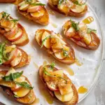 Amazing Apple and Brie Crostini with Honey Drizzle Delight