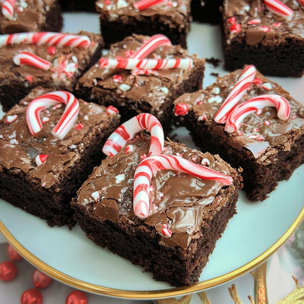 Candy Cane Brownies
