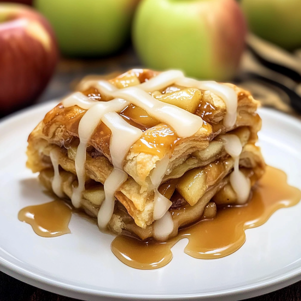 Caramel Apple Pie Crescent Rolls