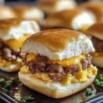 Amazing Cheesy Sausage Egg Breakfast Sliders for Delightful Mornings