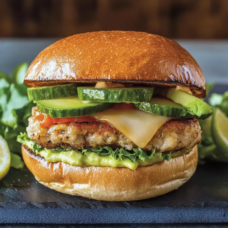 Amazing Chicken Avocado Burgers for a Mouthwatering Delight