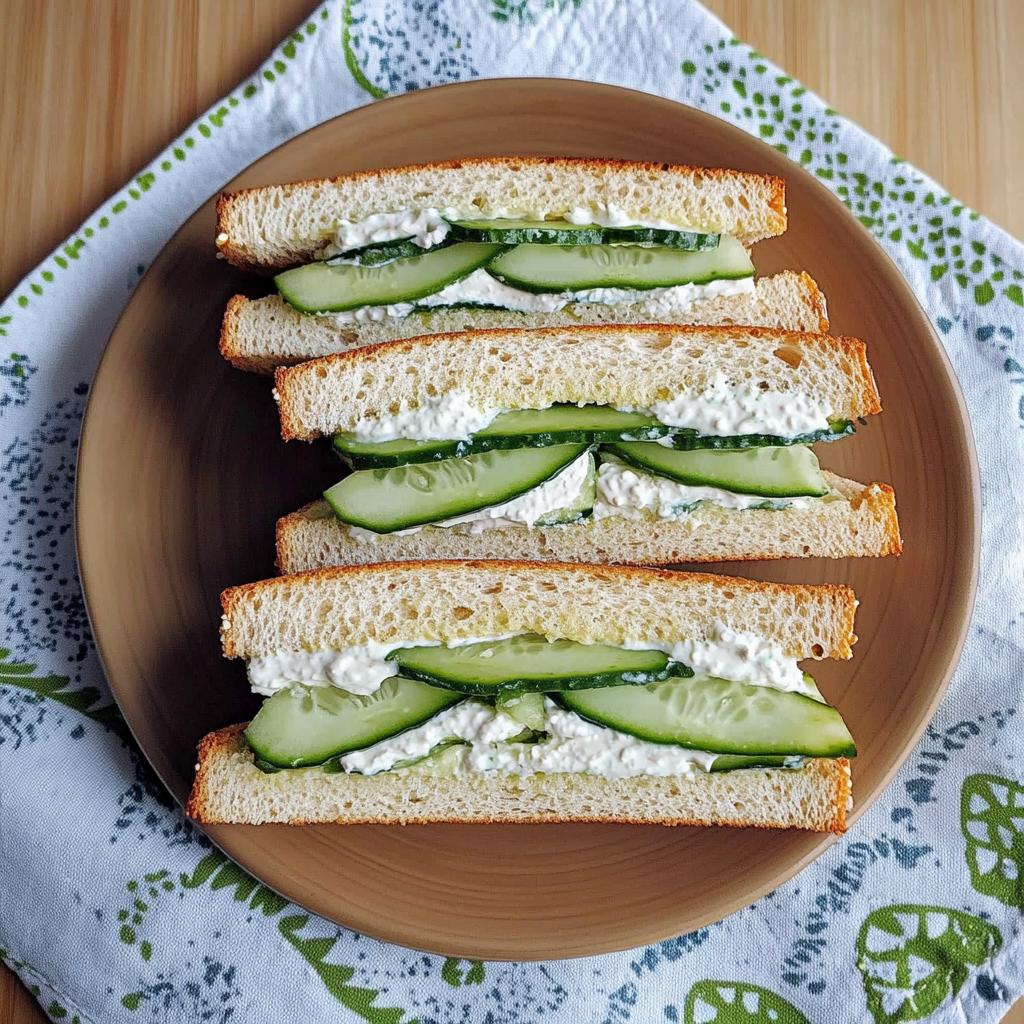 Cucumber sandwiches for hot days