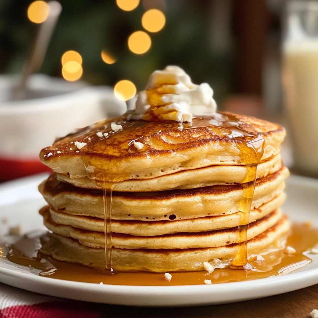 Eggnog Pancakes