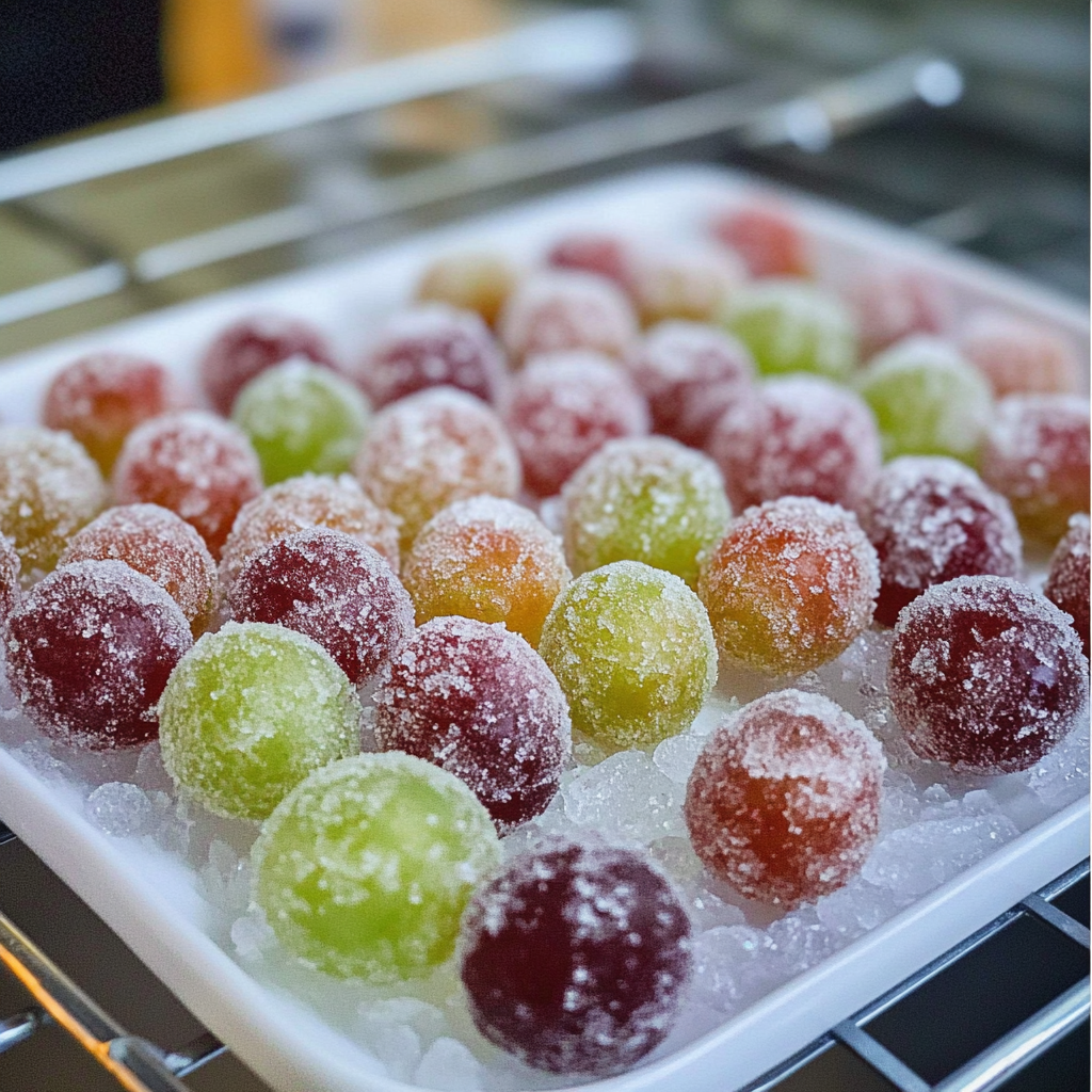 Frozen grapes for poolside munching