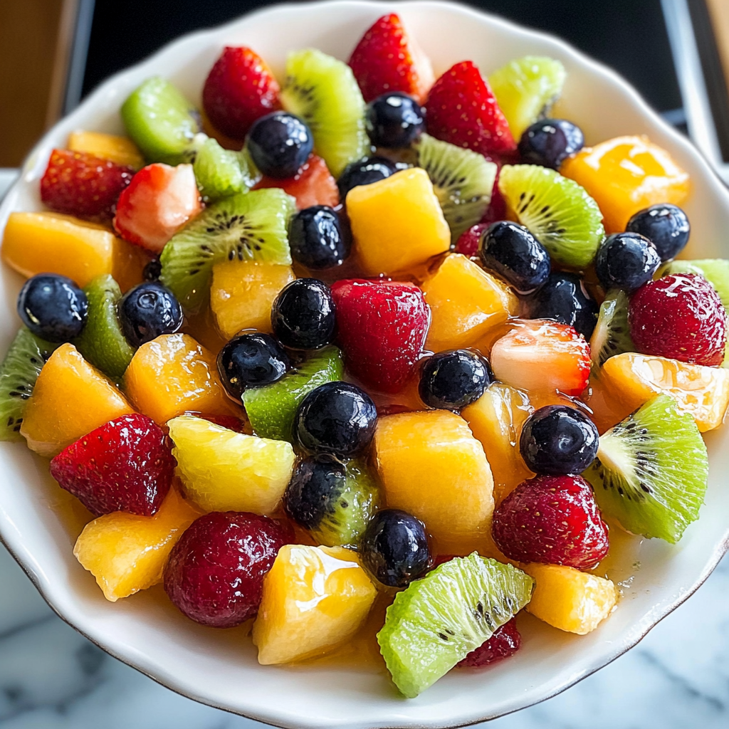Amazing Fruit Cups with Honey-Lime Dressing Delightful Treat