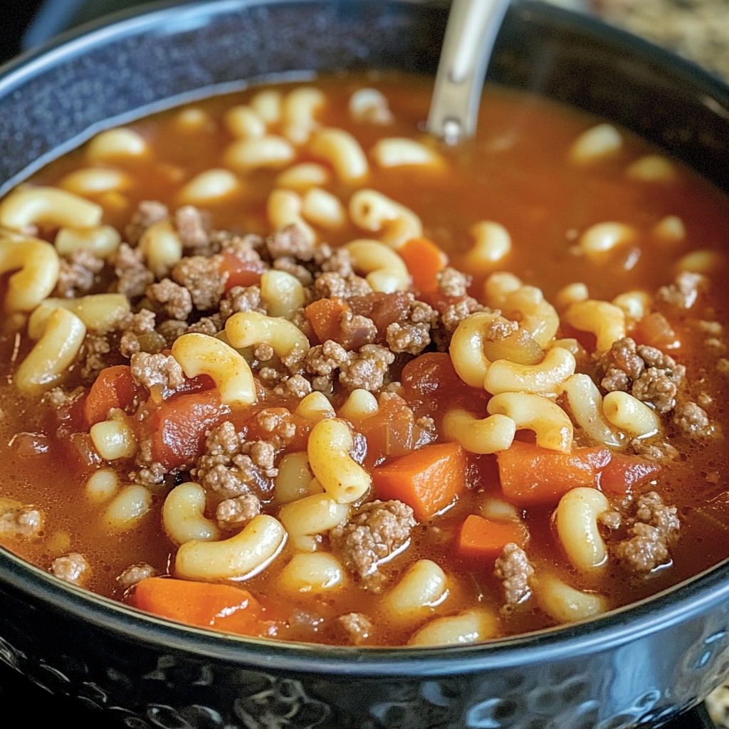 Amazing Hamburger Soup with Macaroni for Cozy Nights