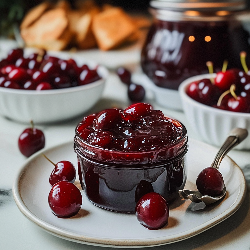 Homemade Cherry Amaretto Jam Recipe
