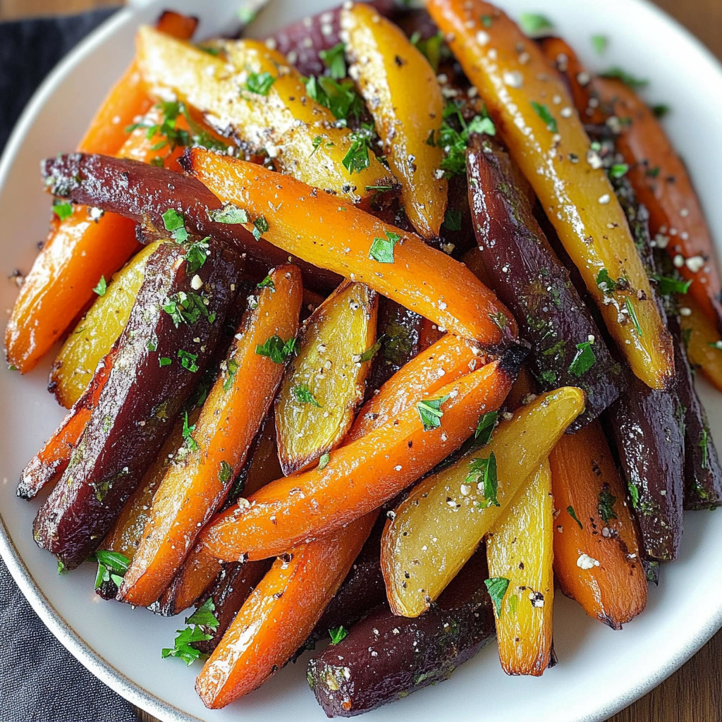 Honey Roasted Colorful Carrots