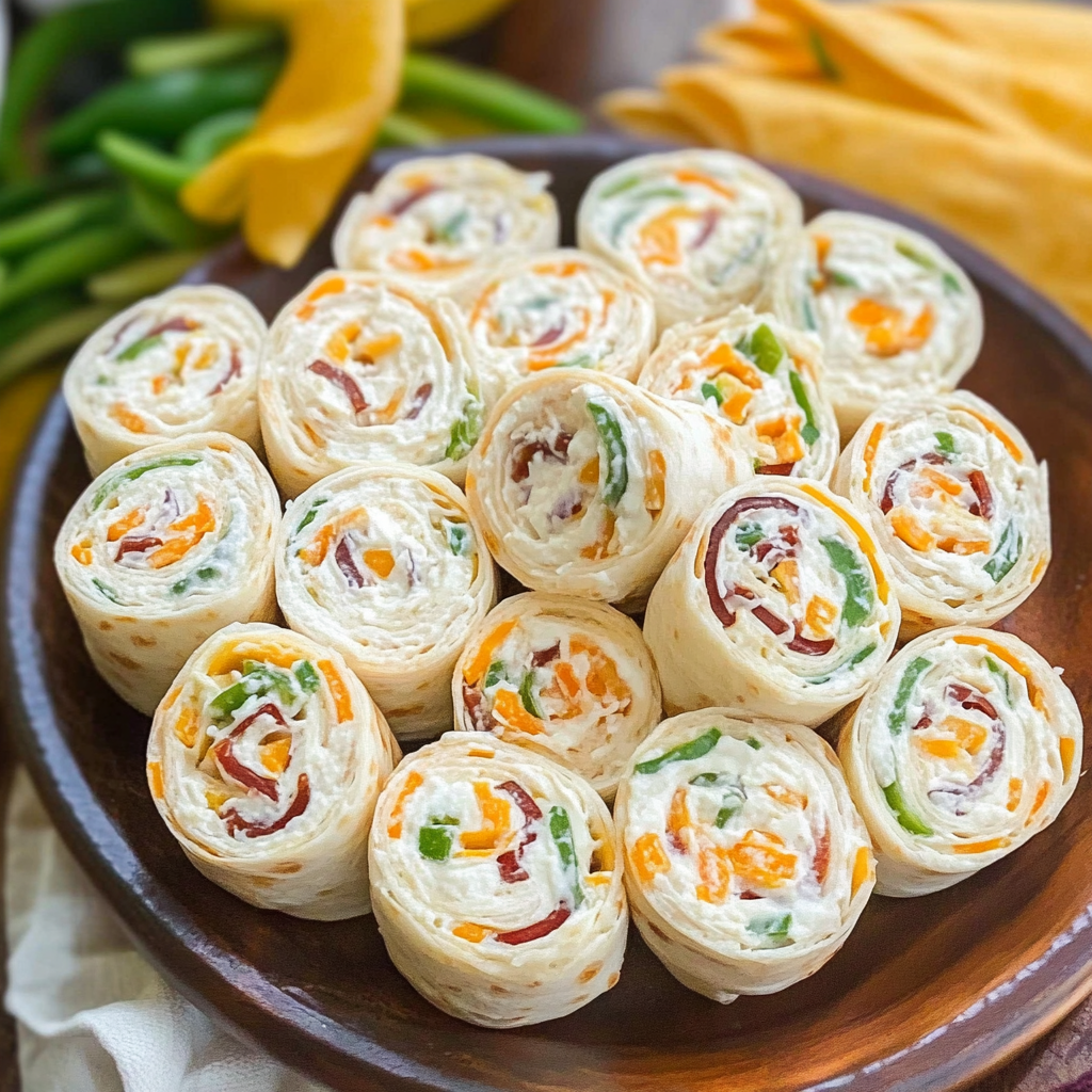 Jalapeno Popper Cream Cheese Pinwheels with Tortillas