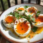 Amazing Jammy Eggs with Chili Butter and Garlic Yogurt Delight
