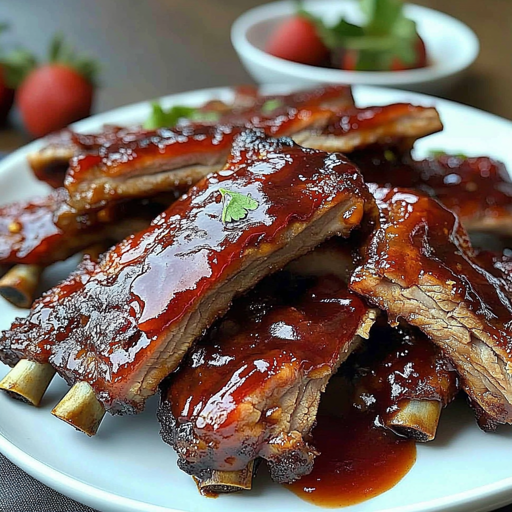 Juneteenth strawberry soda ribs