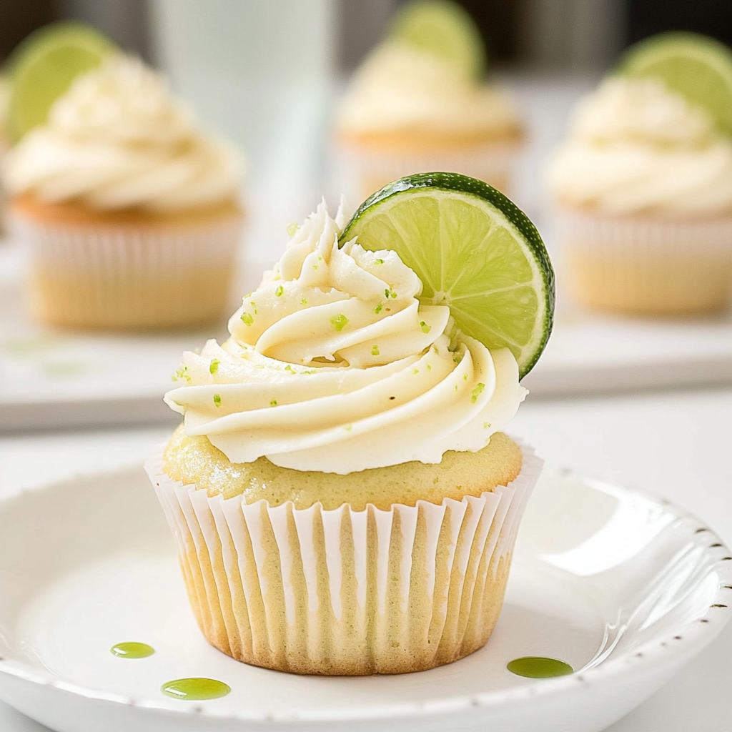 Margarita Cupcakes with Tequila Lime Frosting