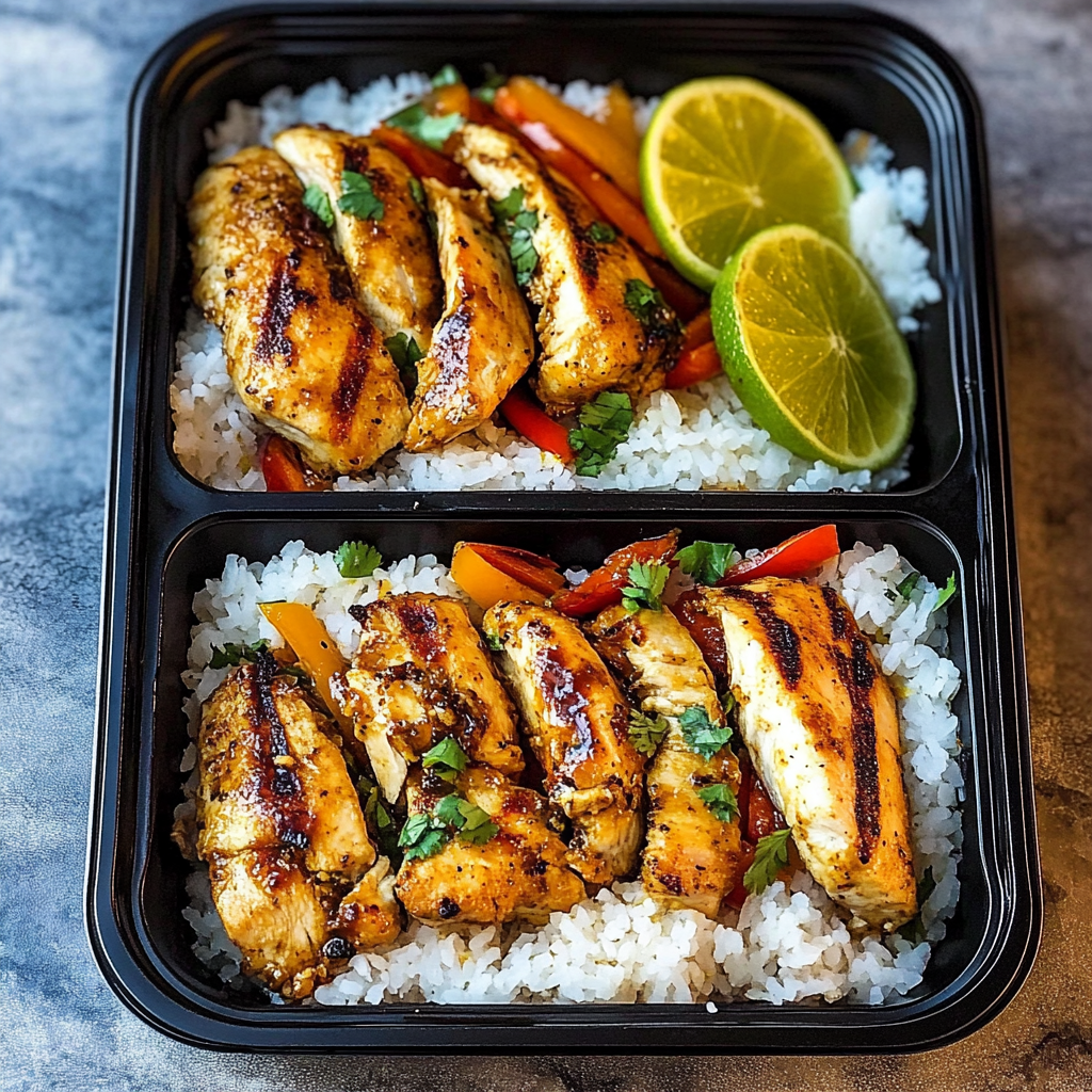Meal Prep Baked Lime Chicken Bowls