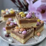 Amazing Mini Egg Millionaire’s Shortbread Delightfully Indulgent